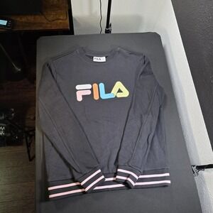 Fila women's Sweatshirt with Multicolor Logo‎ size M